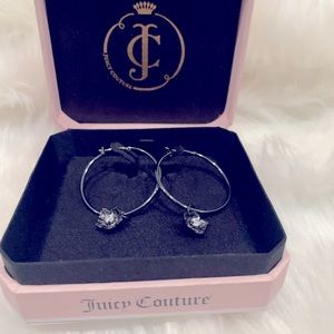 Juicy Couture pyramid and CZ hoops